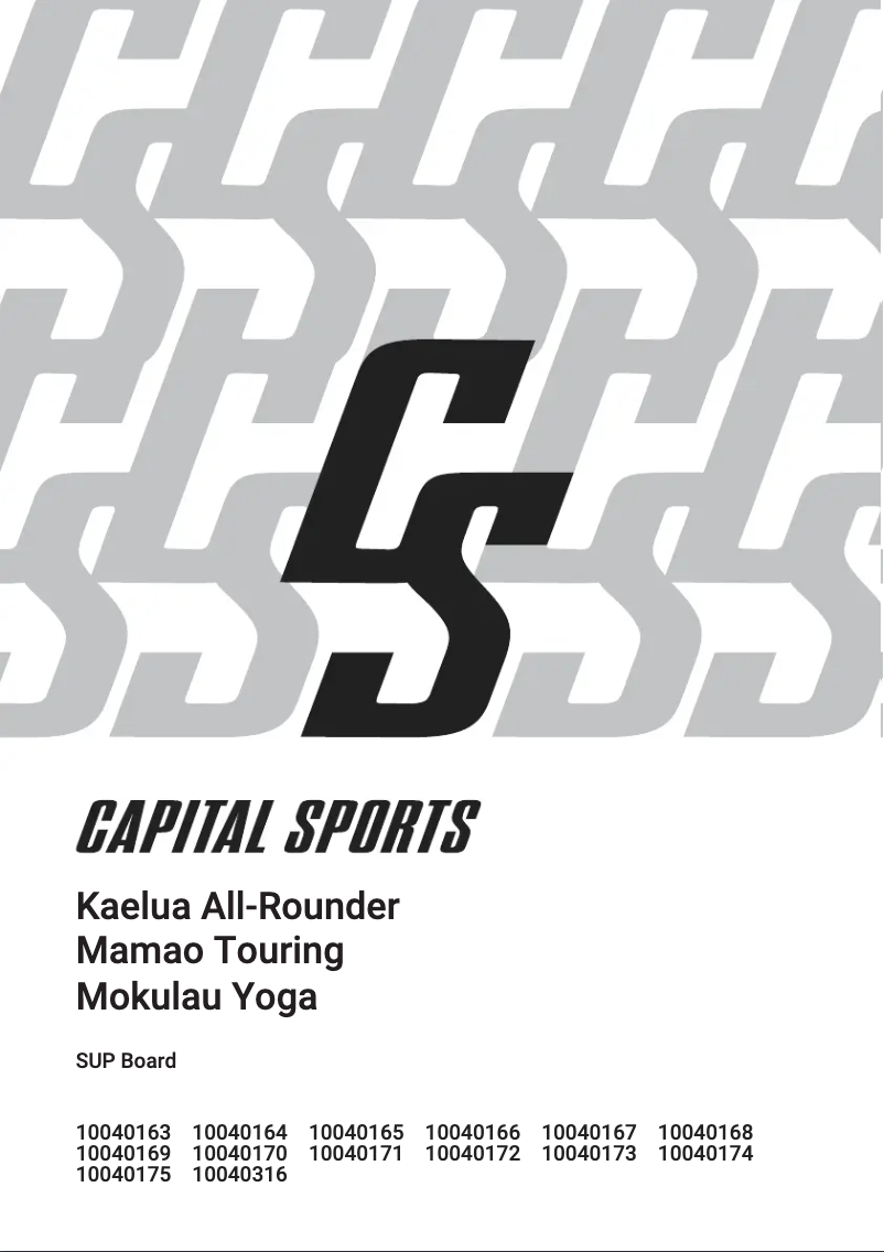 Page n°1 - Manuel utilisateur Capital Sports Mokulau Yoga