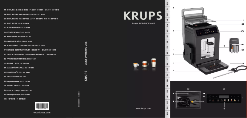 Page n°1 - Manuel utilisateur Krups Evidence EA89