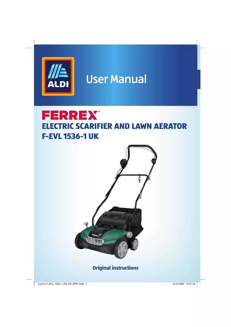 Página 1 del manual Manual de usuario Ferrex F-EVL 1536-1 UK