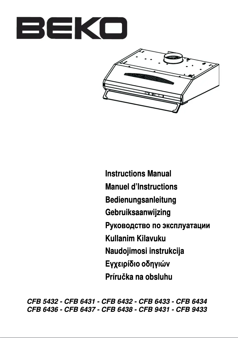 Image de la première page du manuel de l'appareil CFB 9431