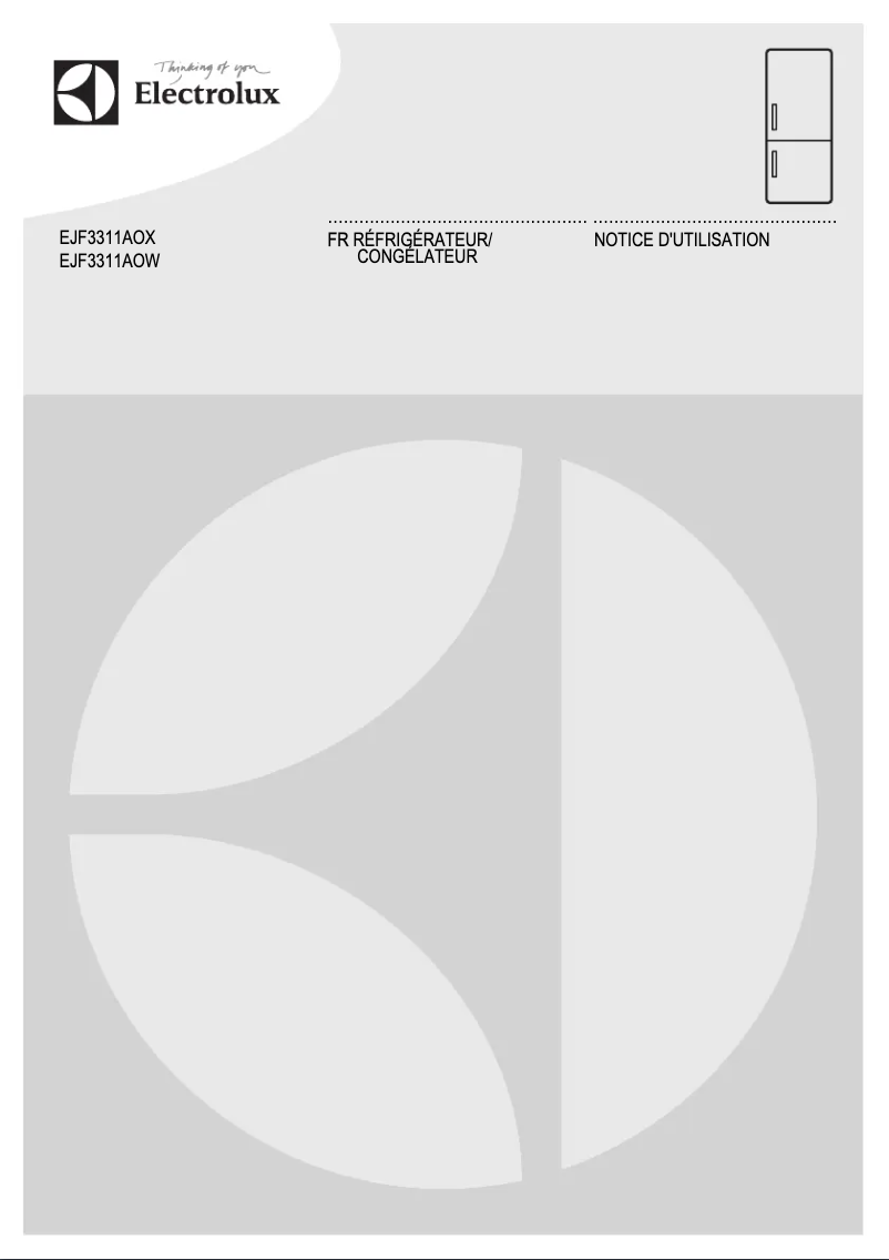 Image de la première page du manuel de l'appareil EJF3311AOW