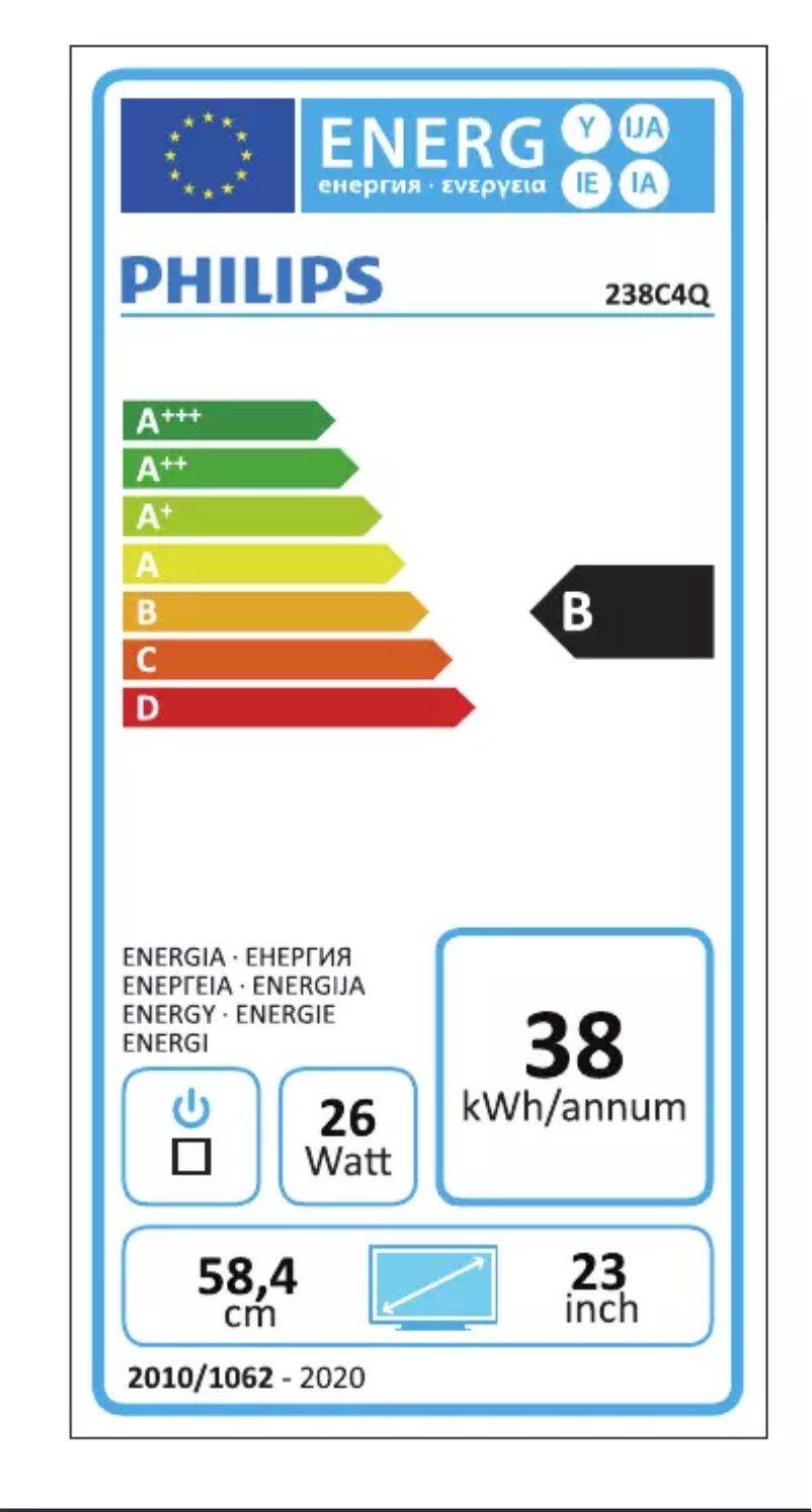 Imagen de la primera página del manual del dispositivo Brilliance 238C4QHSN