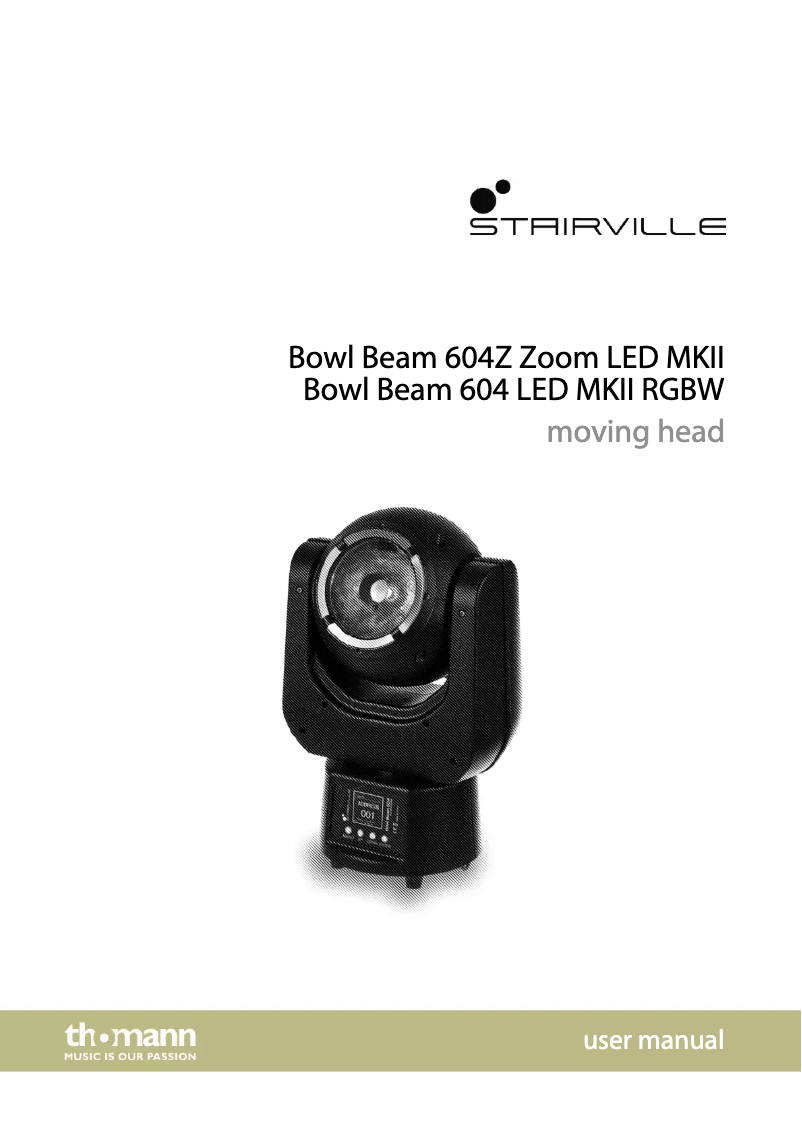 Página 1 del manual Manual de usuario Stairville Bowl Beam 604 LED MKII RGBW