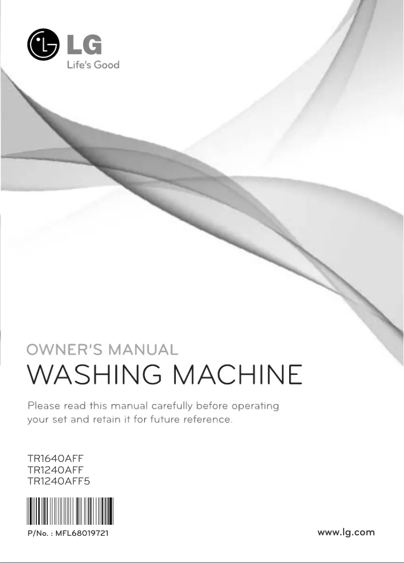 Page n°1 - Manuel utilisateur LG WTX12DBM