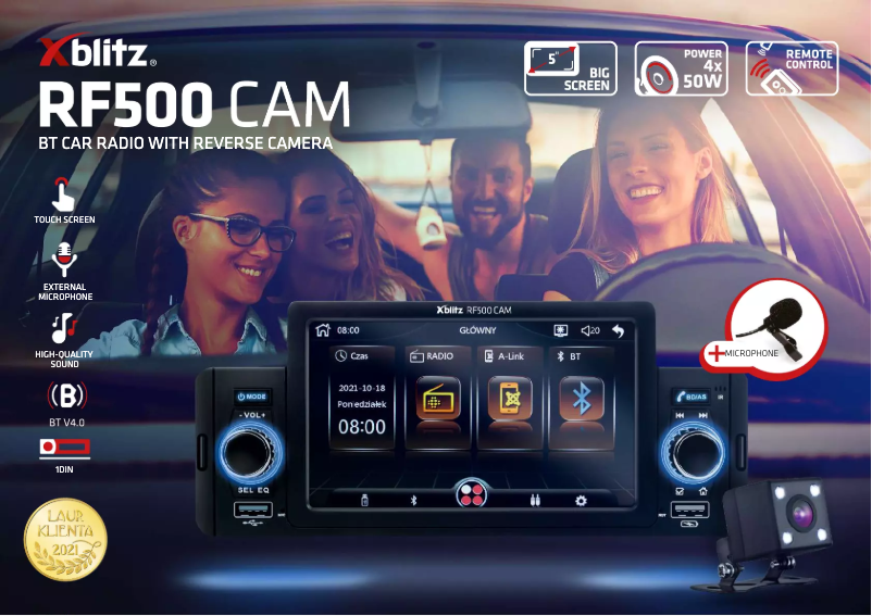 Page n°1 - Manuel utilisateur Xblitz RF500 CAM