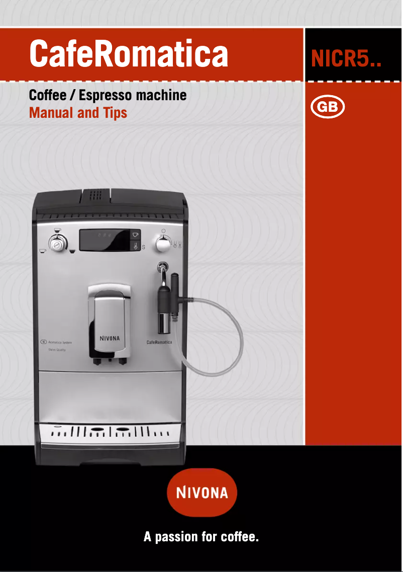 Page n°1 - Manuel utilisateur Nivona CafeRomatica 530