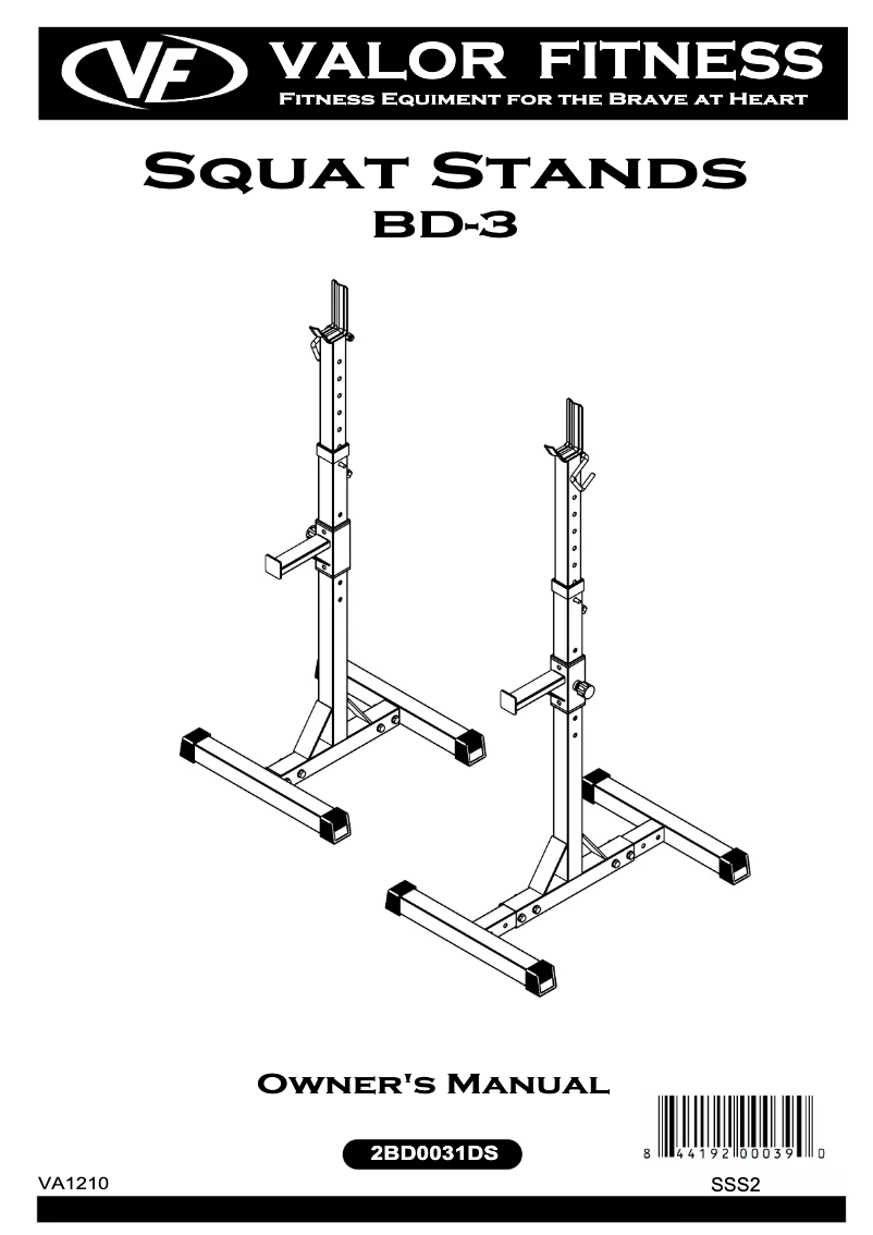 Image de la première page du manuel de l'appareil BD-3