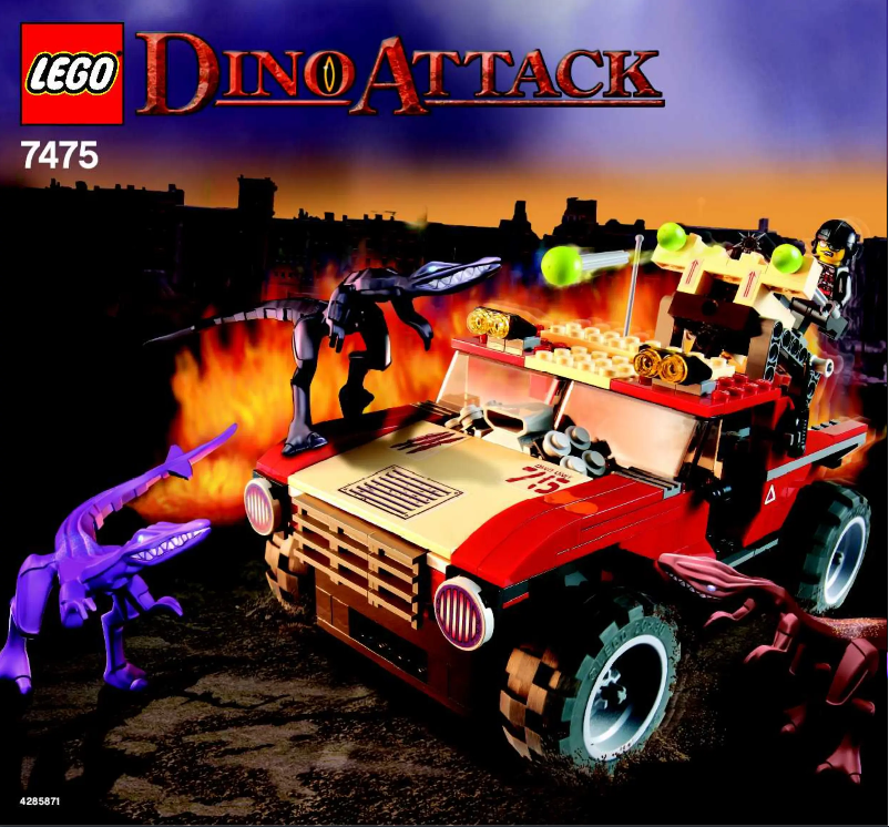 Page 1 de la notice Manuel utilisateur Lego Fire Hammer versus Mutant Lizards