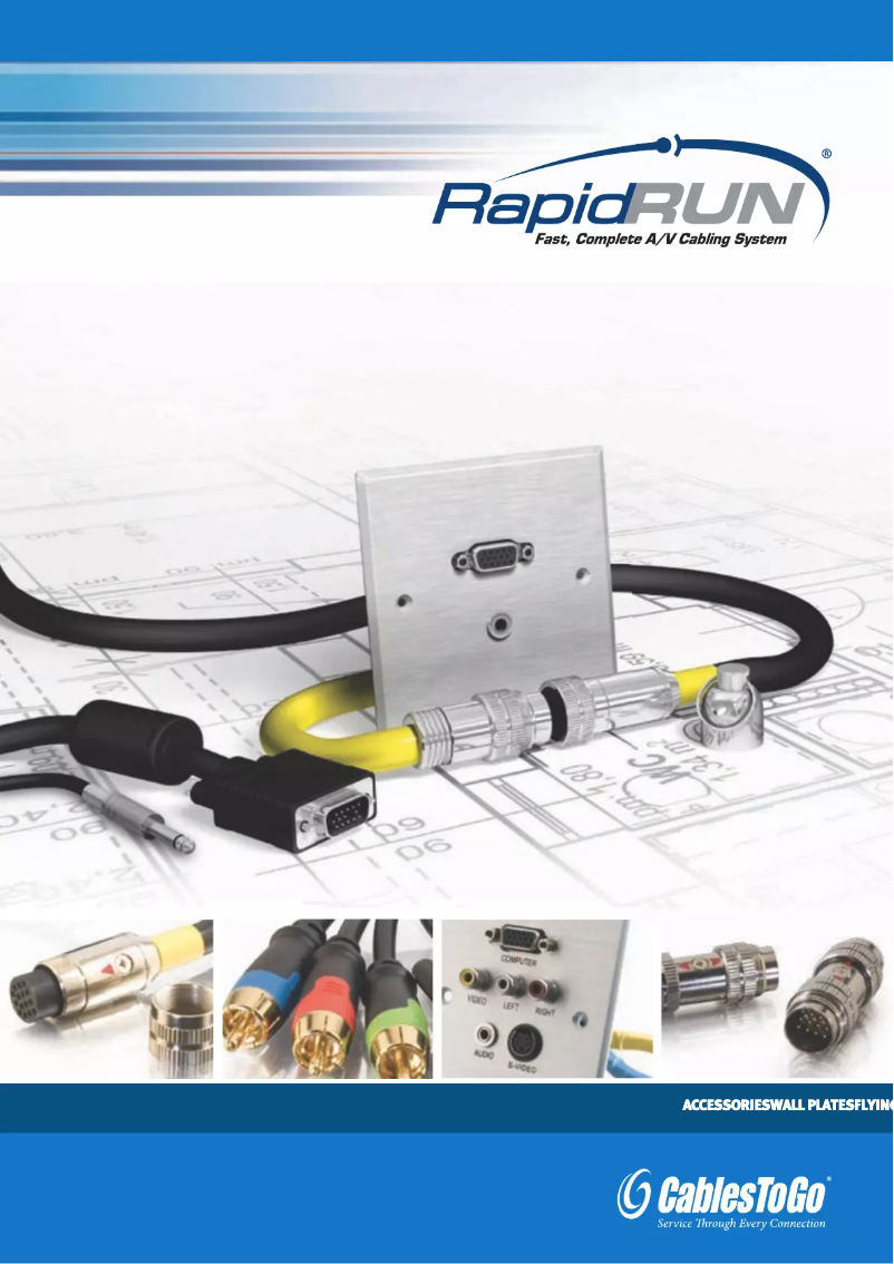 Image de la première page du manuel de l'appareil 0.5m RapidRun RCA Component Video Flying Lead