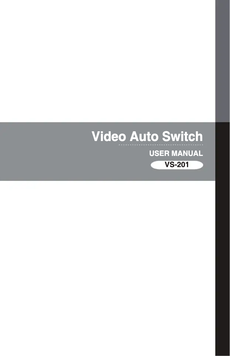 Page n°1 - Manuel utilisateur ATen VS201