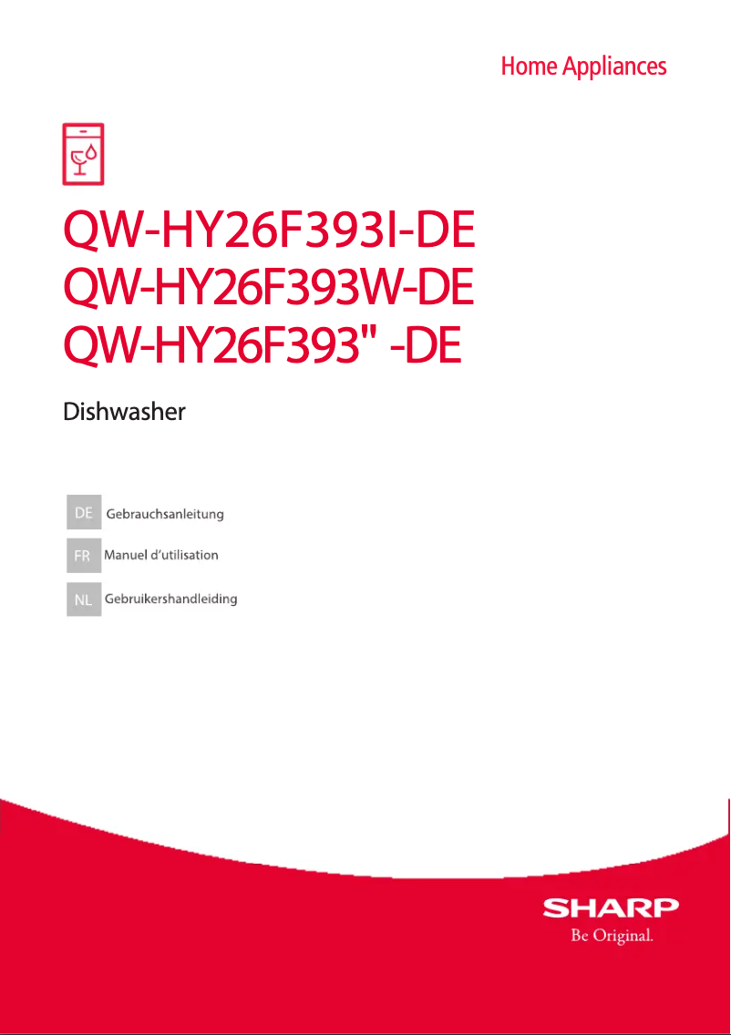 Page 1 de la notice Manuel utilisateur Sharp QW-HY26F393W-DE