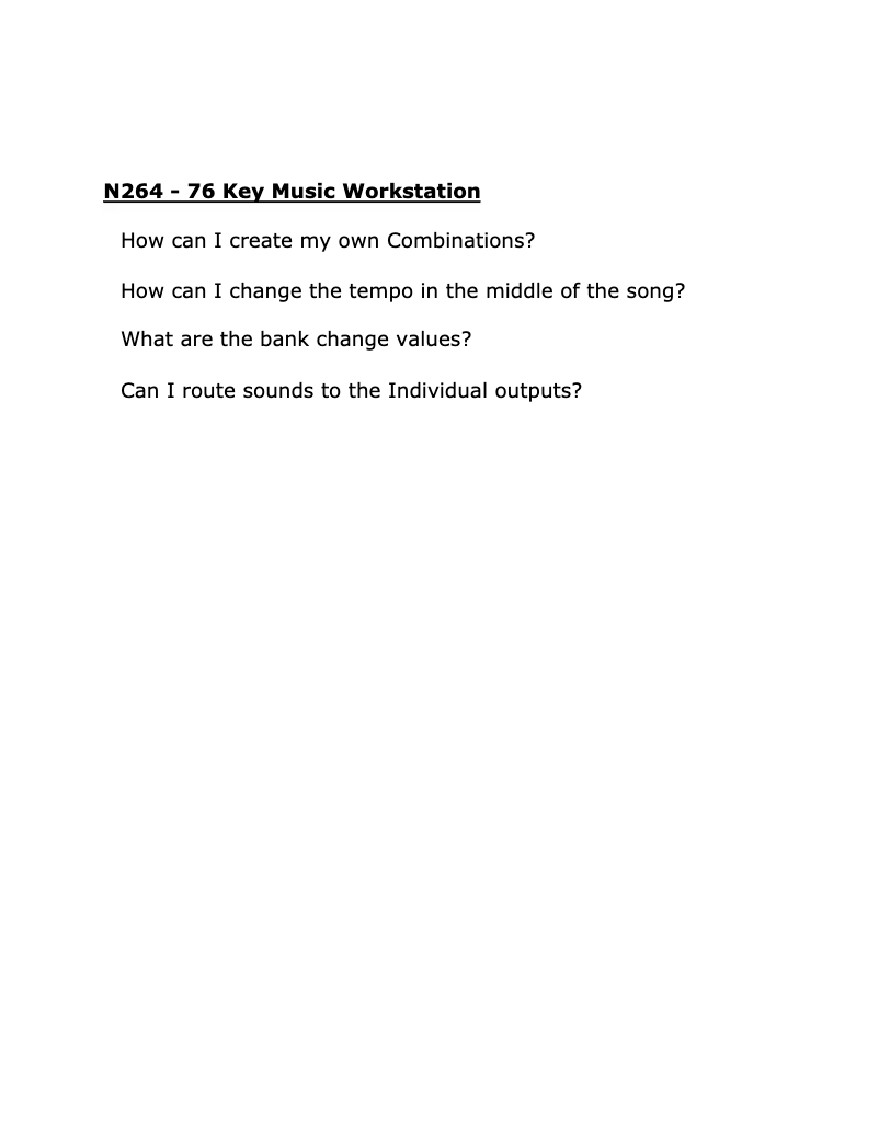 Image de la première page du manuel de l'appareil N264