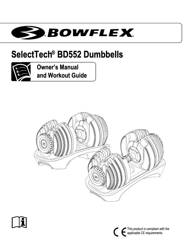 Page n°1 - Manuel utilisateur Bowflex SelectTech 552i