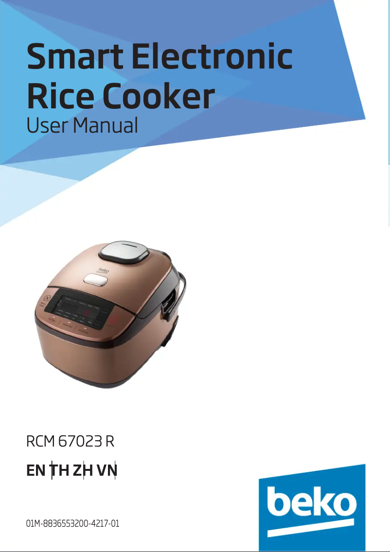 Page 1 de la notice Manuel utilisateur Beko RCM67023R