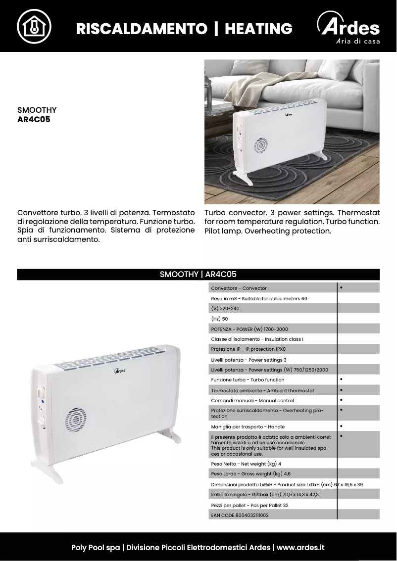 Image de la première page du manuel de l'appareil AR4C05