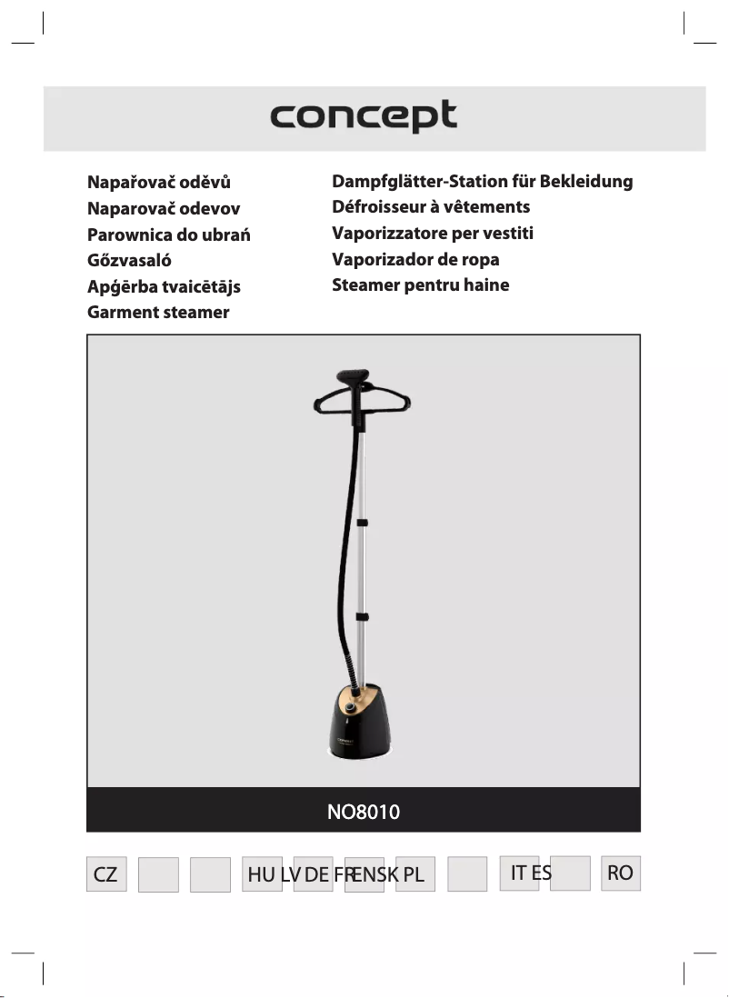 Image de la première page du manuel de l'appareil Perfect Steam NO8010
