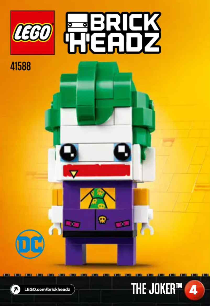 Image de la première page du manuel de l'appareil Brickheadz 41588