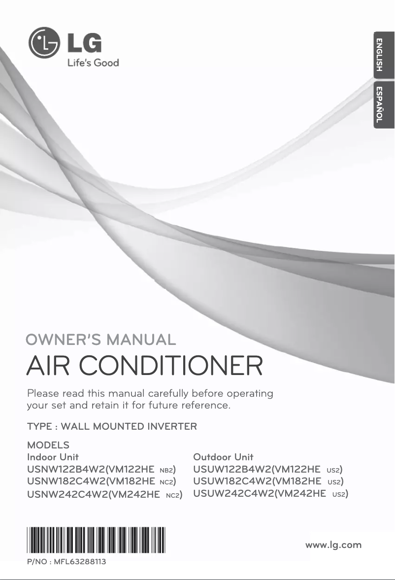 Image de la première page du manuel de l'appareil VM182HE