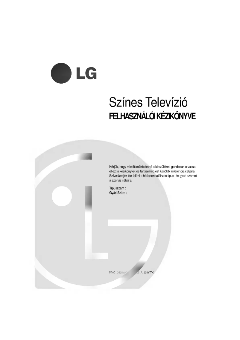 Imagen de la primera página del manual del dispositivo CF-29B20TM