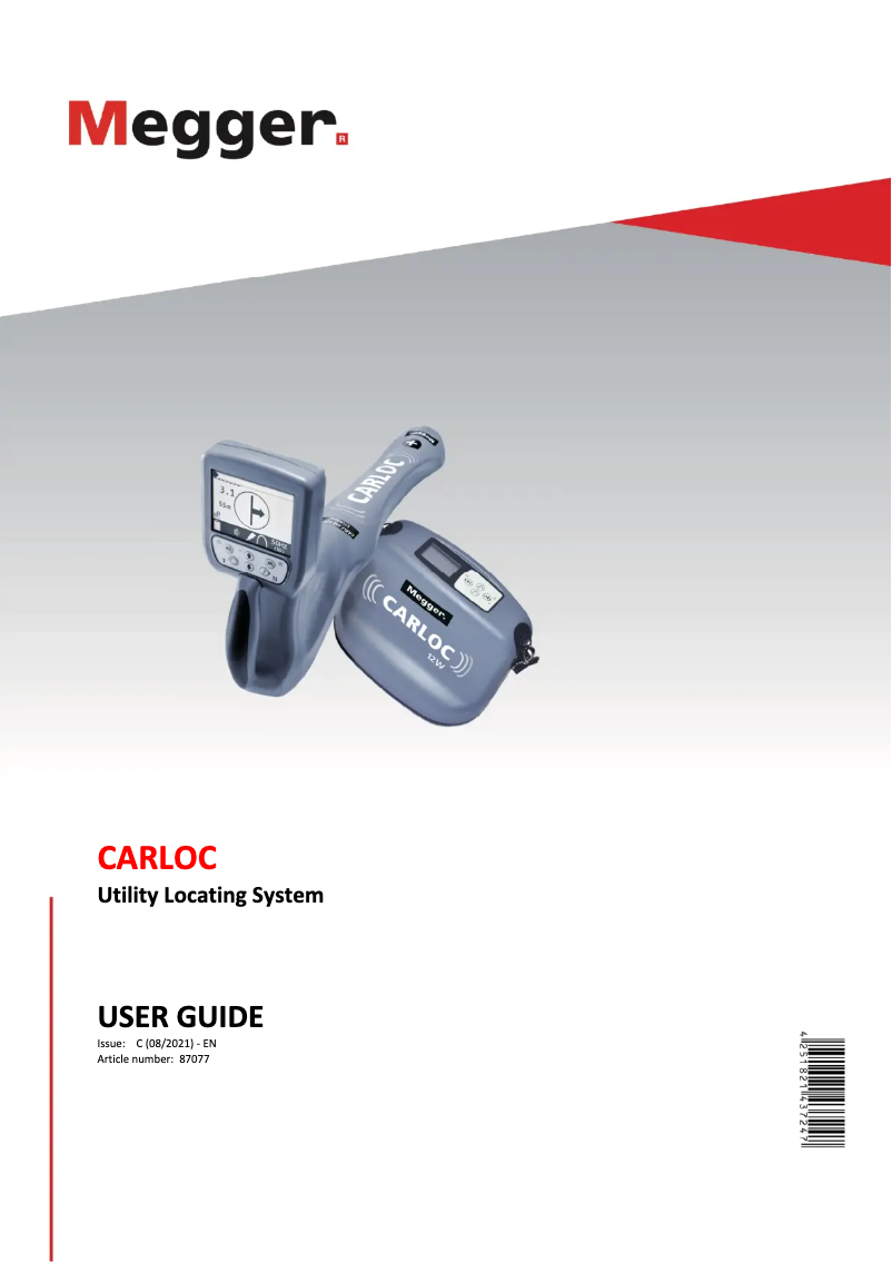 Image de la première page du manuel de l'appareil CARLOC