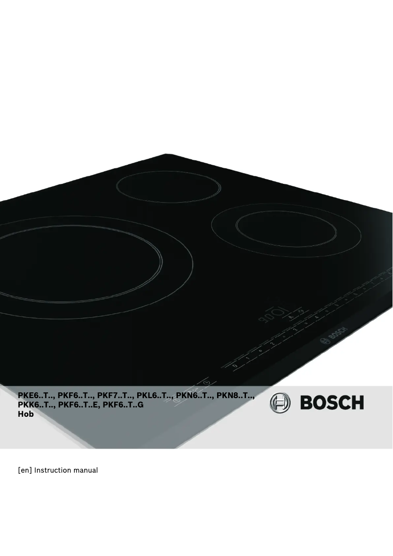 Page 1 de la notice Manuel utilisateur Bosch PKF675T14E