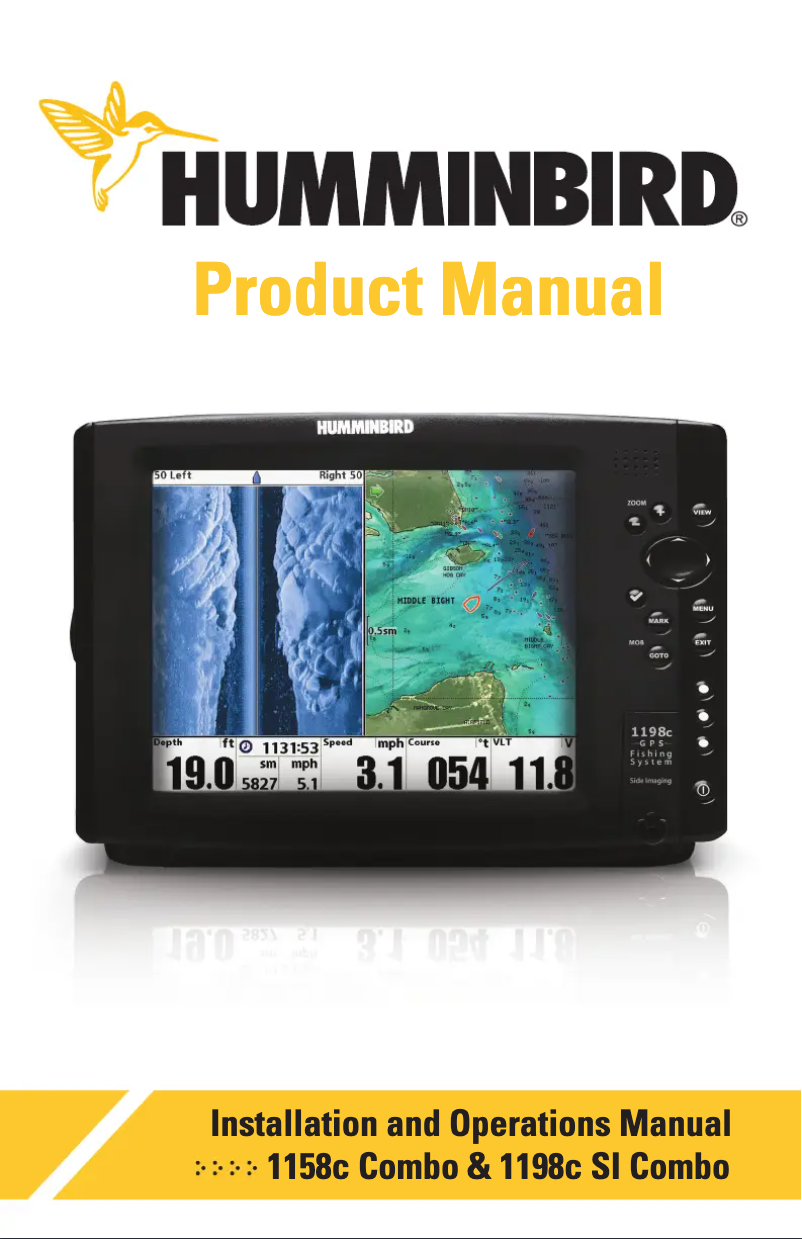 Page n°1 - Manuel utilisateur Humminbird 1198c