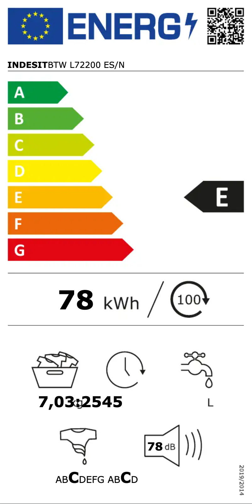 Page n°1 - Manuel utilisateur Indesit BTW L72200 ES/N