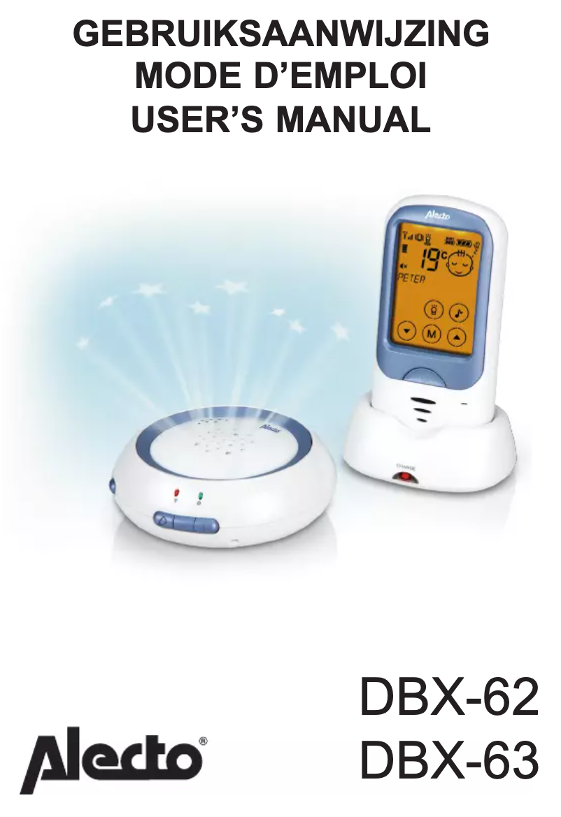 Página 1 del manual Manual de usuario Alecto DBX-62