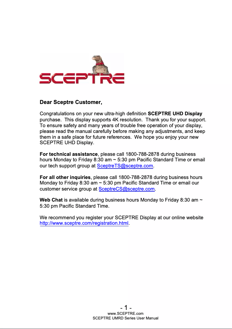 Image de la première page du manuel de l'appareil U550CV-U