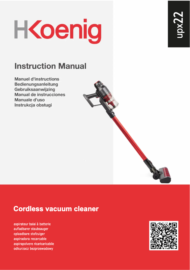 Page 1 de la notice Manuel utilisateur H.Koenig UPX22