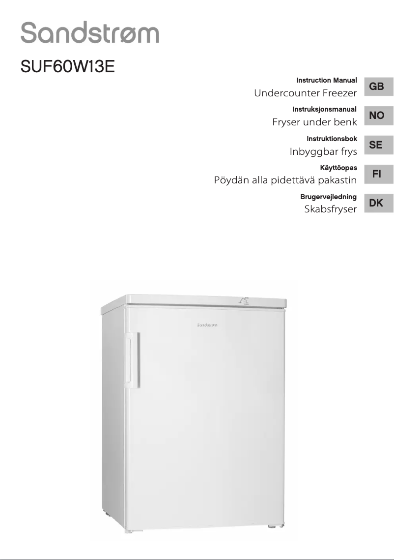 Page n°1 - Manuel utilisateur Sandstrøm SUF60W13E