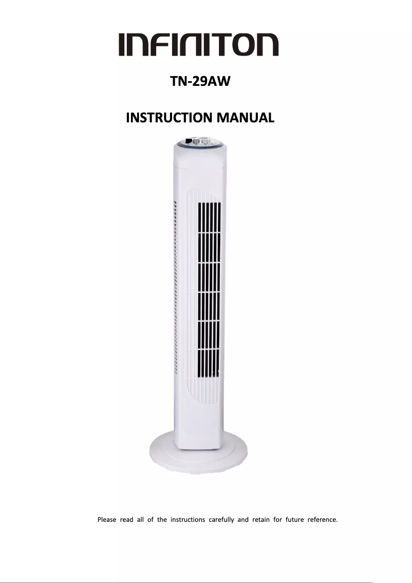 Image de la première page du manuel de l'appareil TN-29AW