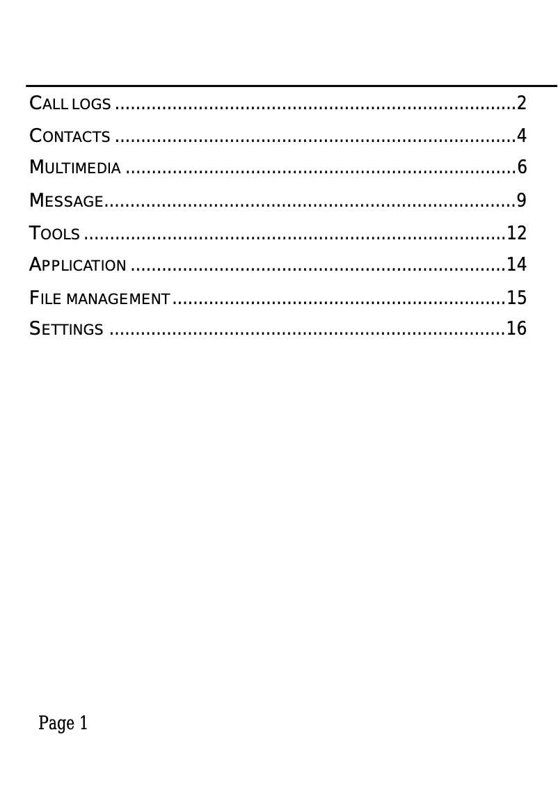 Page n°1 - Manuel utilisateur Plum Tweek