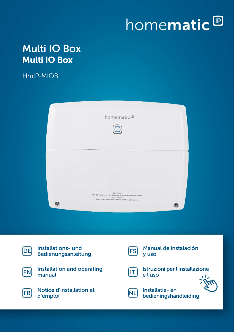 Image de la première page du manuel de l'appareil HmIP-MIOB