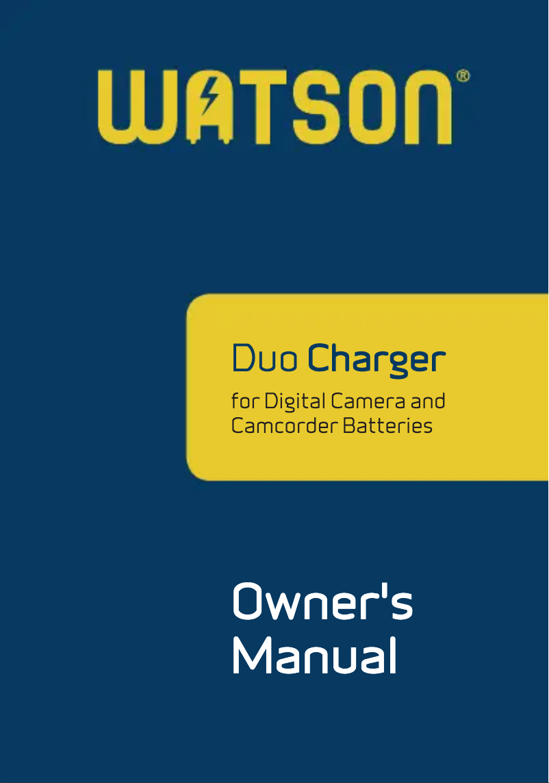 Page 1 de la notice Manuel utilisateur Watson DX-1511