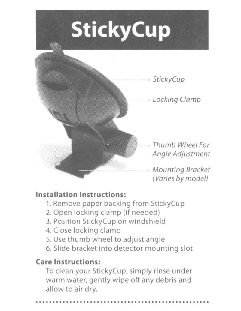 Image de la première page du manuel de l'appareil StickyCup