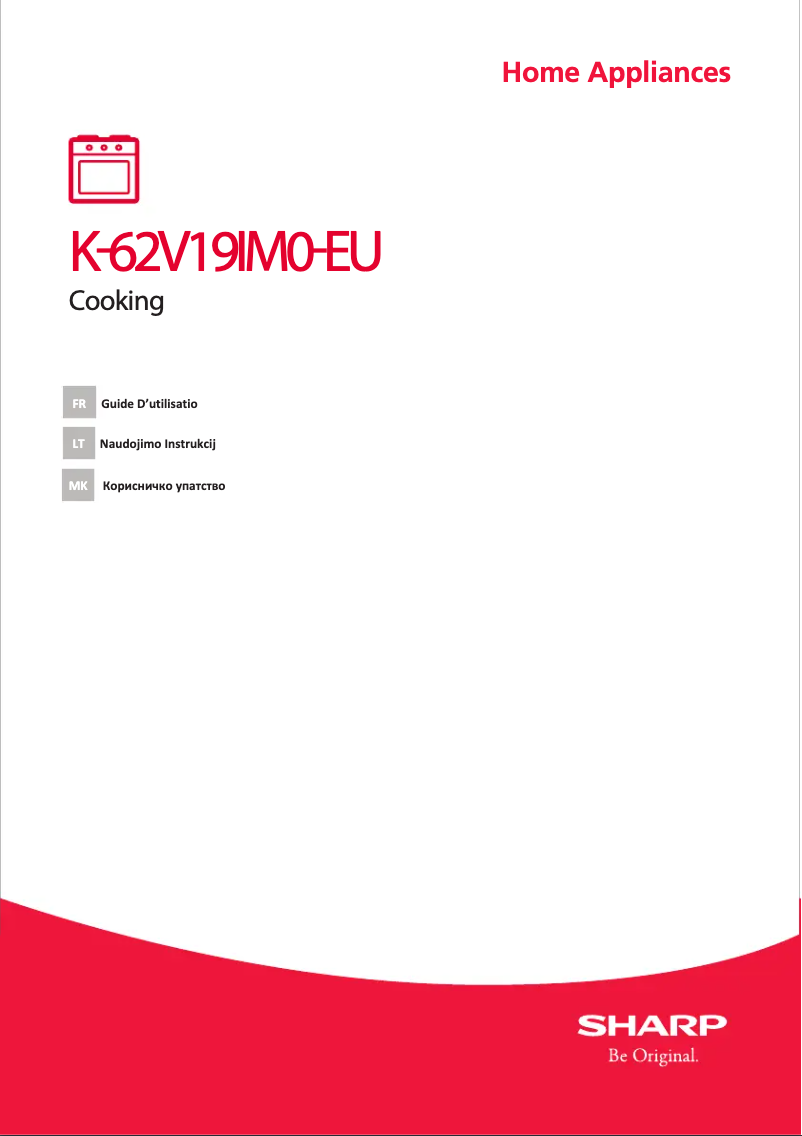 Page n°1 - Manuel utilisateur Sharp K-62V19IM0-EU