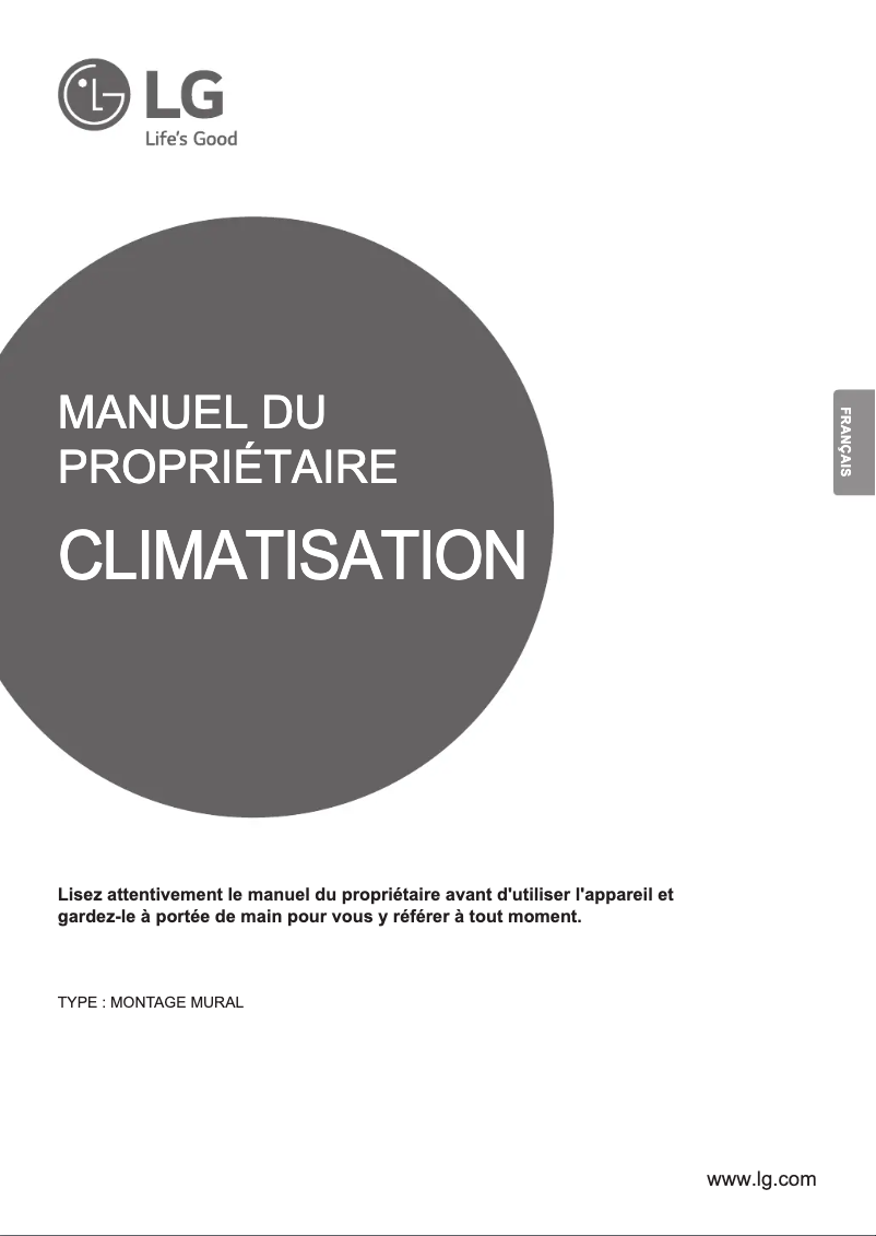 Page n°1 - Manuel utilisateur LG P24EN