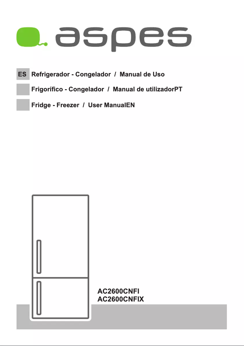 Page n°1 - Manuel utilisateur Aspes AC2600CNFIX