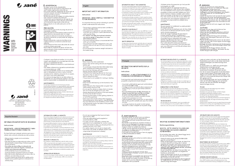 Página 1 del manual Manual de usuario Jane Rocket Sport