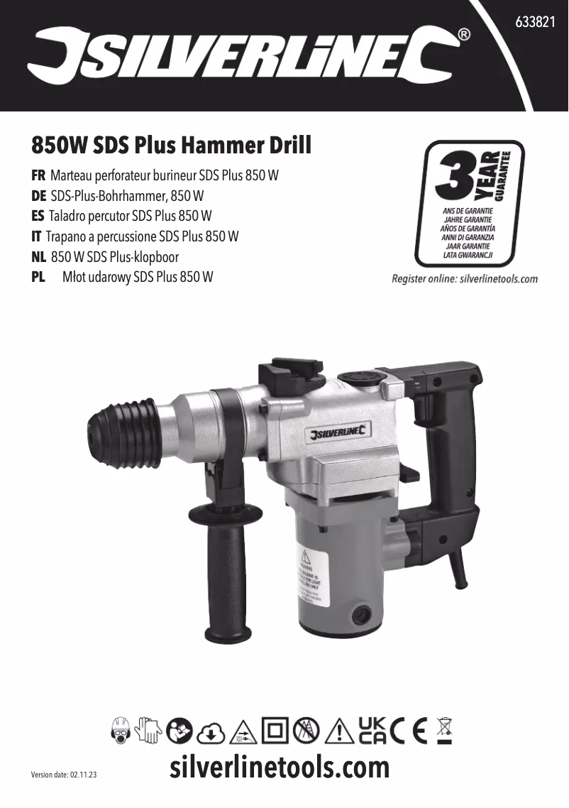 Page 1 de la notice Manuel utilisateur Silverline 633821