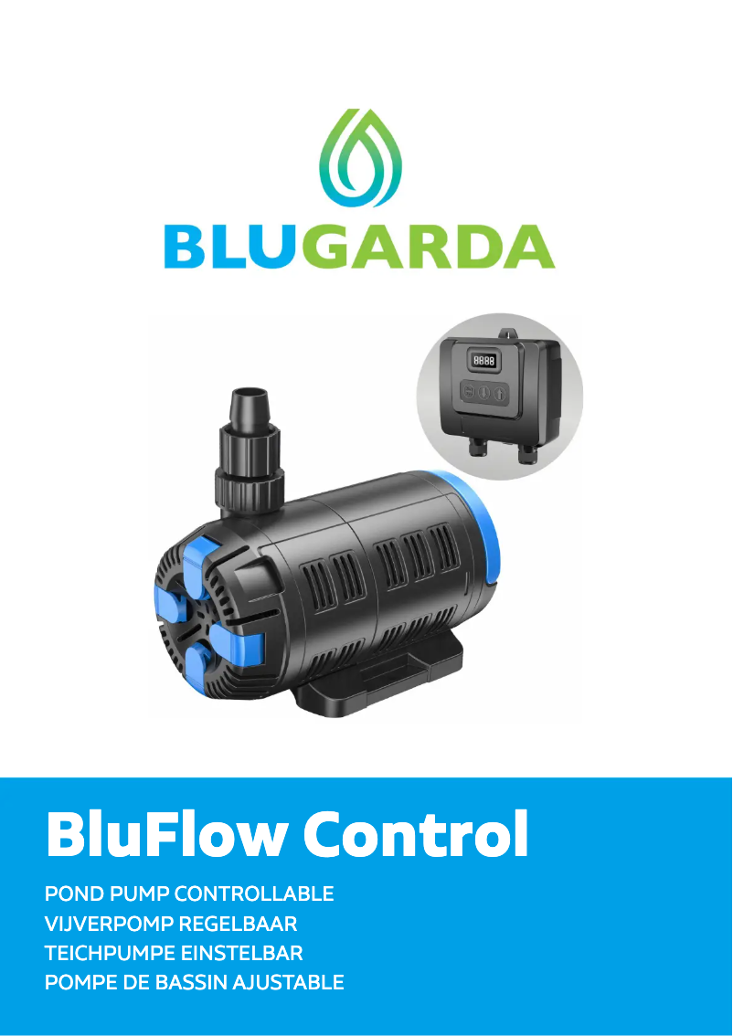 Page 1 de la notice Manuel utilisateur BluGarda BluFlow Control