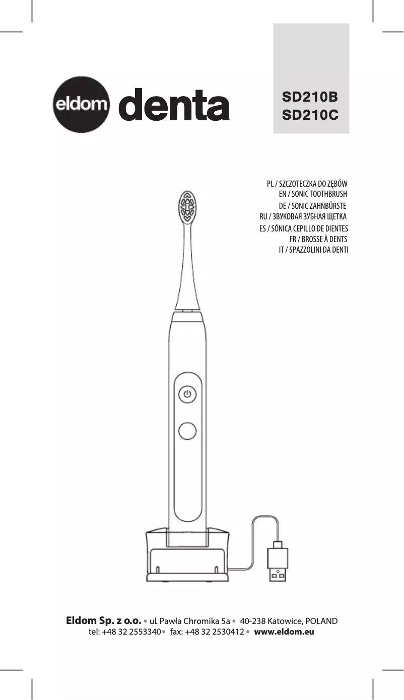 Image de la première page du manuel de l'appareil Denta SD210B
