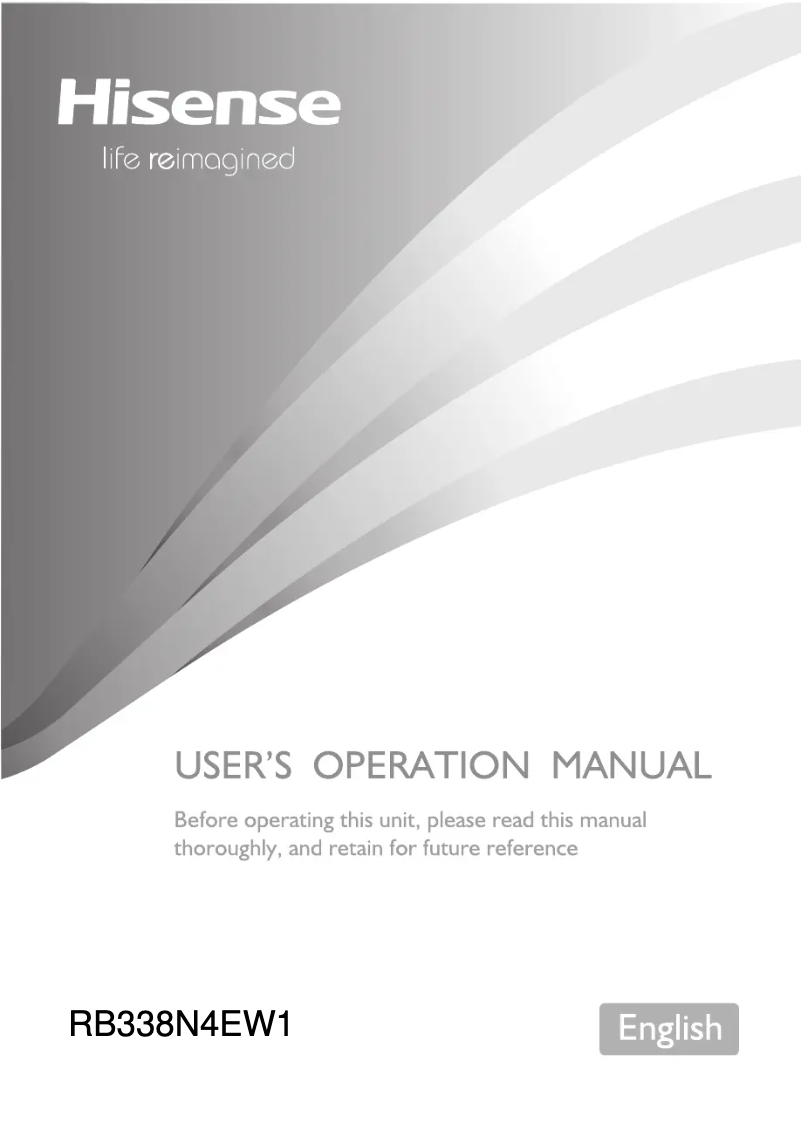 Image de la première page du manuel de l'appareil RB338N4EW1