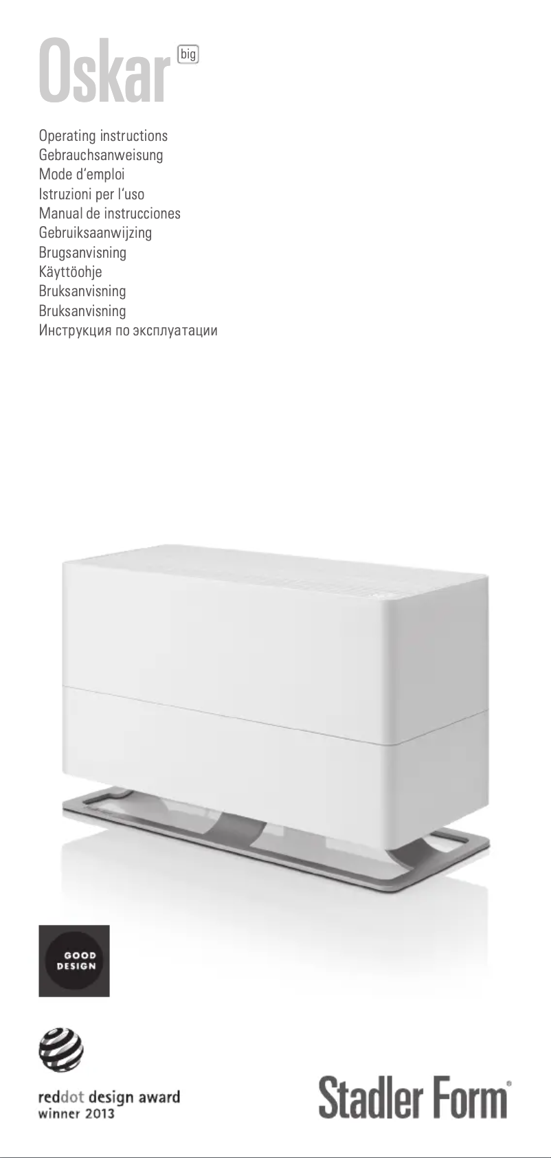 Image de la première page du manuel de l'appareil Oskar Big