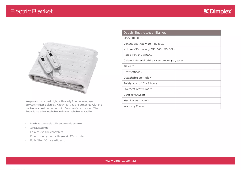 Image de la première page du manuel de l'appareil DHDEPD