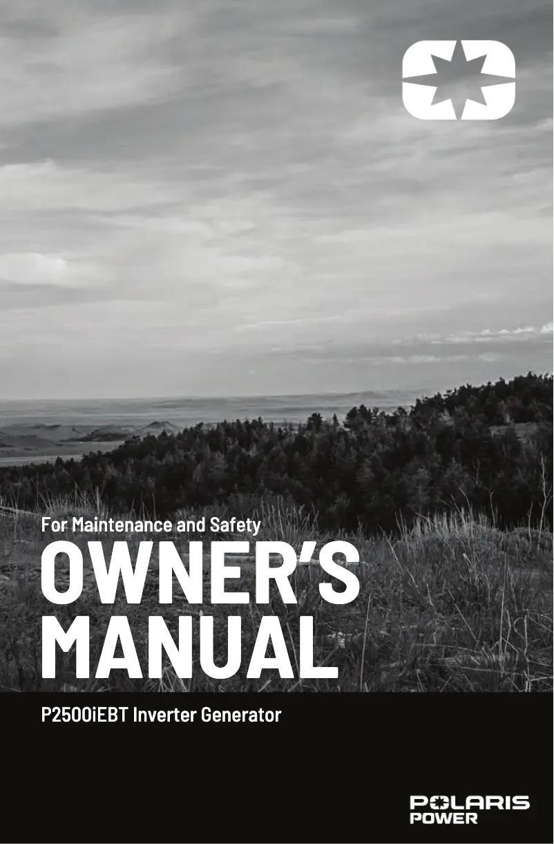 Page n°1 - Manuel utilisateur Polaris P2500iEBT (2022)