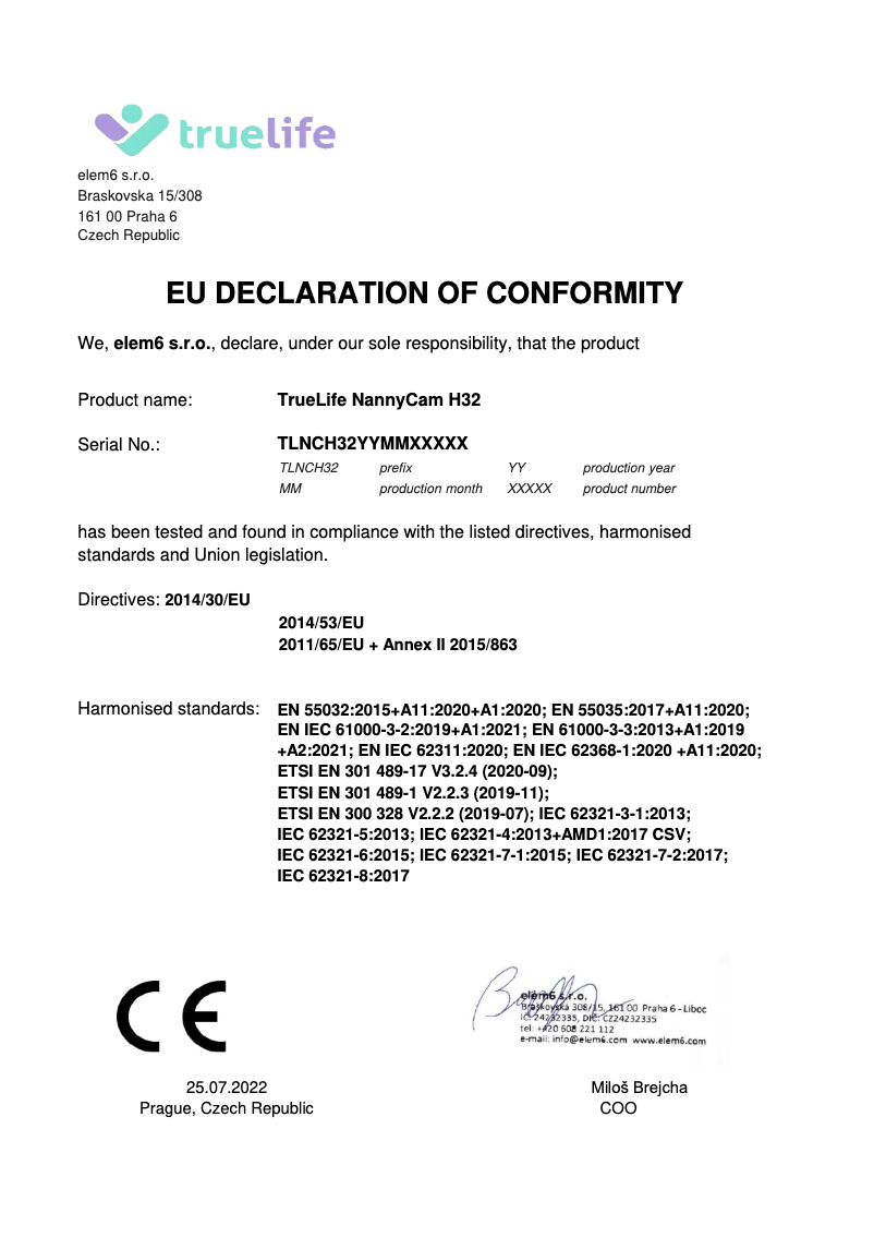 Image de la première page du manuel de l'appareil NannyCam H32