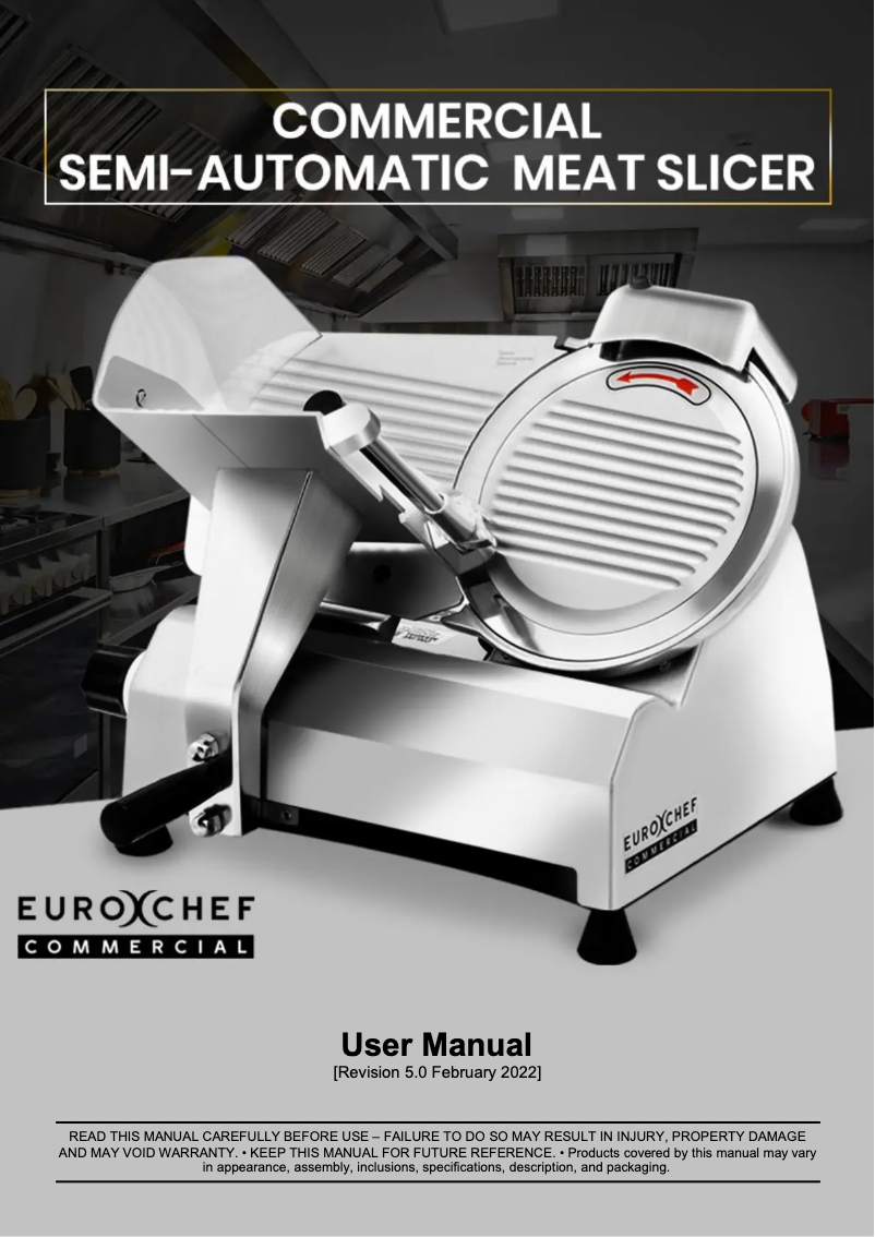 Page n°1 - Manuel utilisateur Eurochef EUC-CMS-3