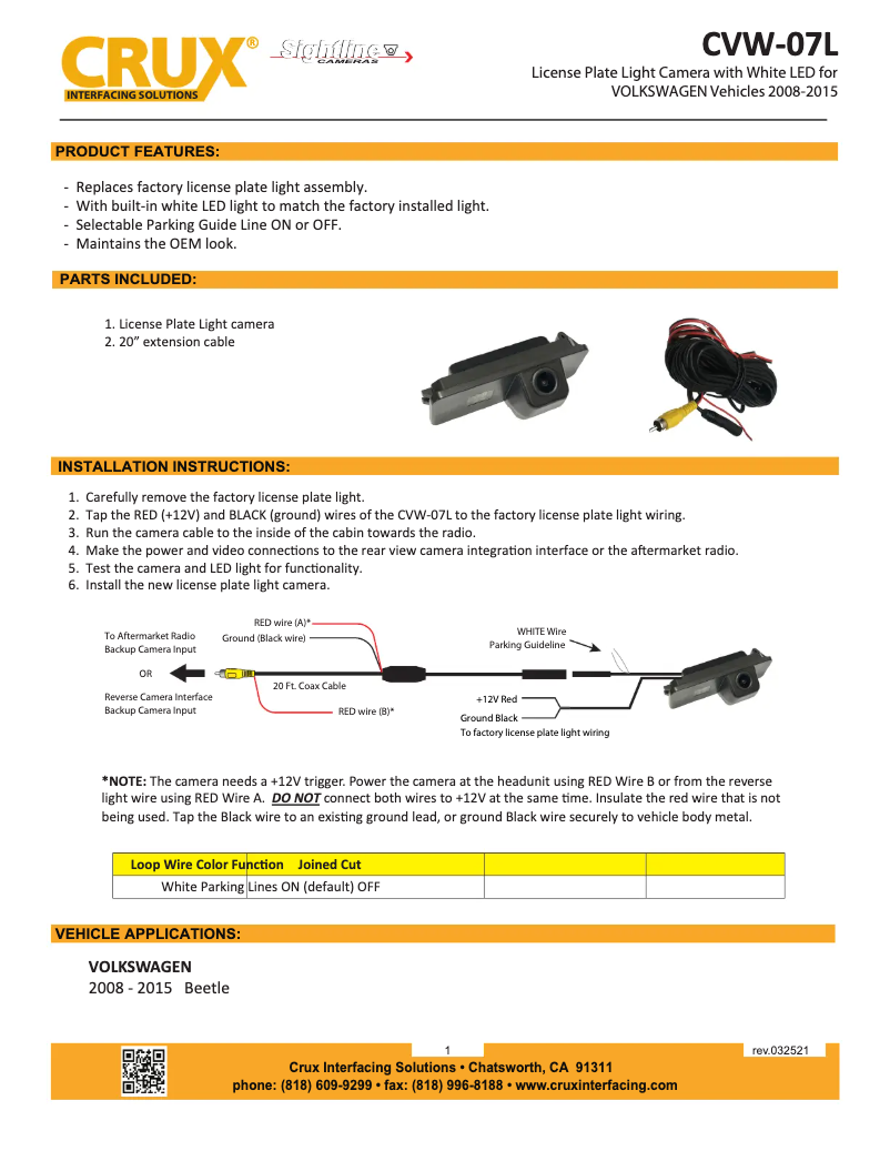 Image de la première page du manuel de l'appareil CVW-07L
